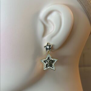 Tory Burch Star Dangle Drop Stud Earrings 1.1”